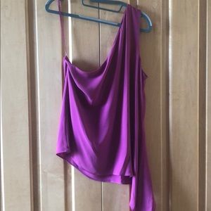 Beautiful BCBGMAXAZRIA fushia off shoulder top